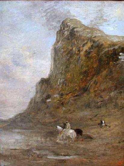 Eugene Fromentin Moroccan Horsemen at the Foot of the Chiffra Cliffs Germany oil painting art